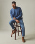 Men's Vintage Washed Relaxed French Terry Crew - Eclipse Blue